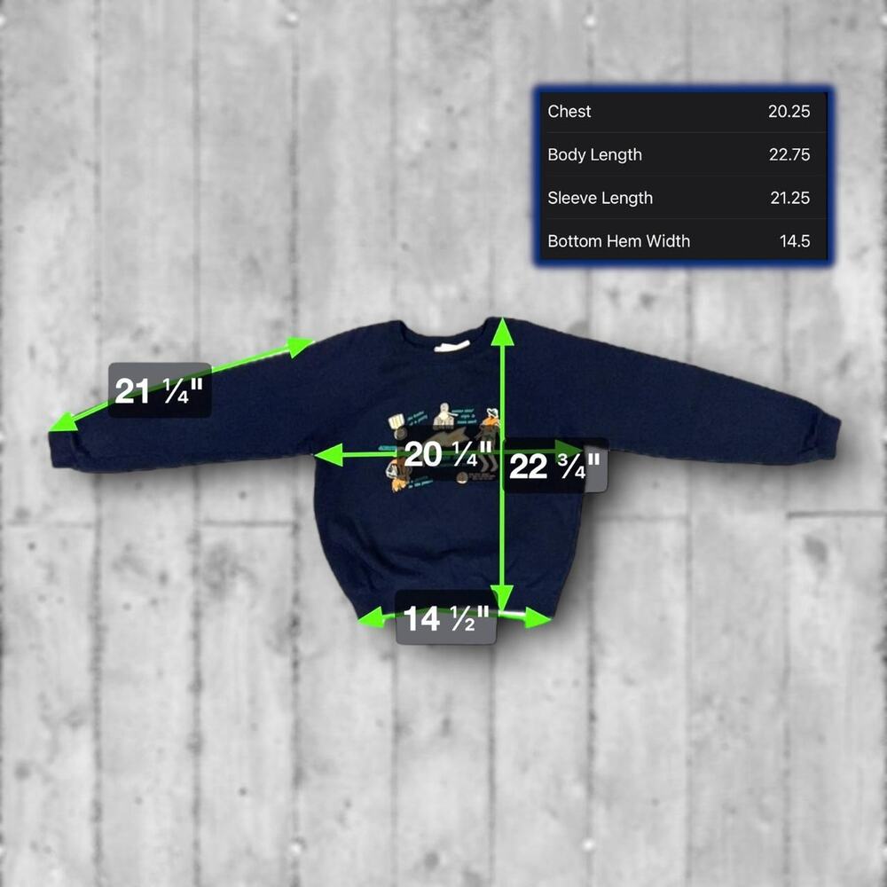 ★ Vintage Girl Scout Outdoor Training Navy Blue 80’s Crewneck Sweatshirt ★ - Picture 5 of 6